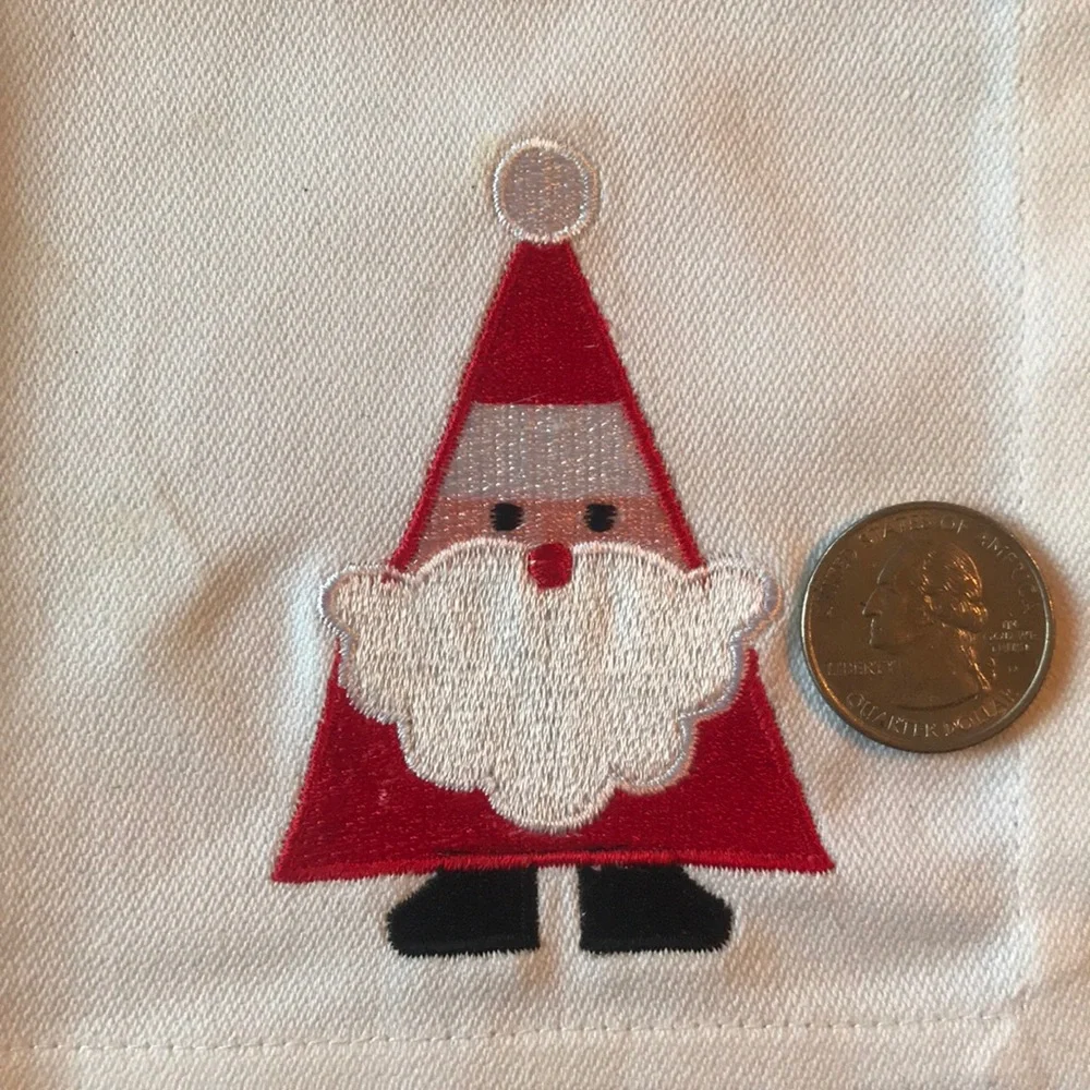 Crate & Barrel Santa Cocktail Napkins